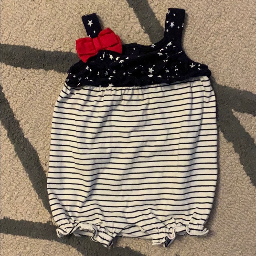 Stars and Stripes Baby Girl Bubble - size: 3-6m